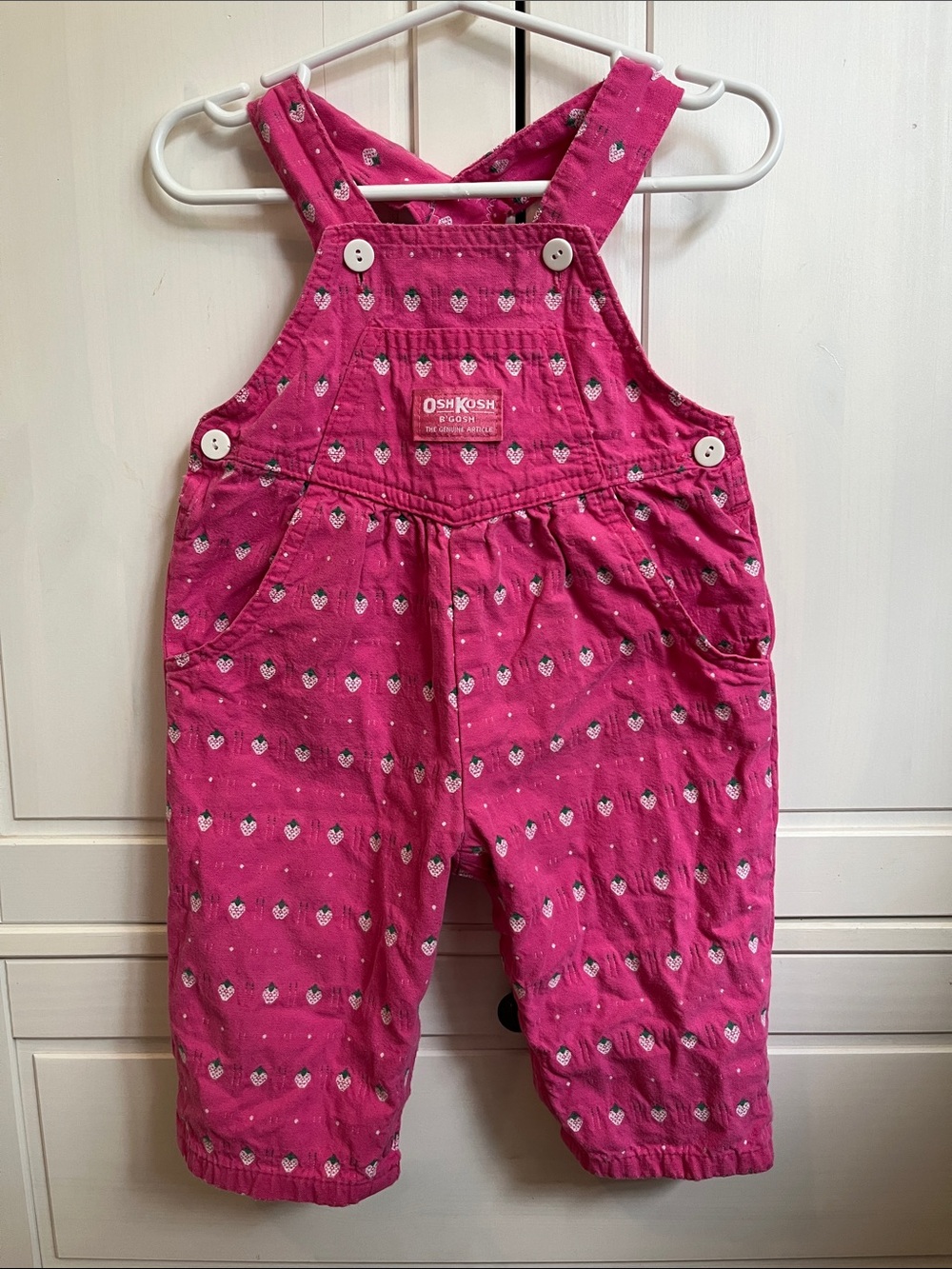 Vintage Oshkosh Vestback B'gosh Strawberry Overalls 🍓